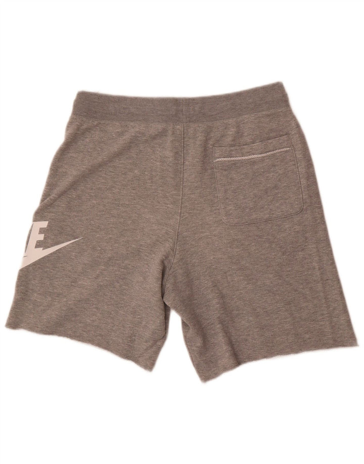Ανδρικό γραφικό αθλητικό σορτς Nike από μεσαίο γκρι βαμβακερό