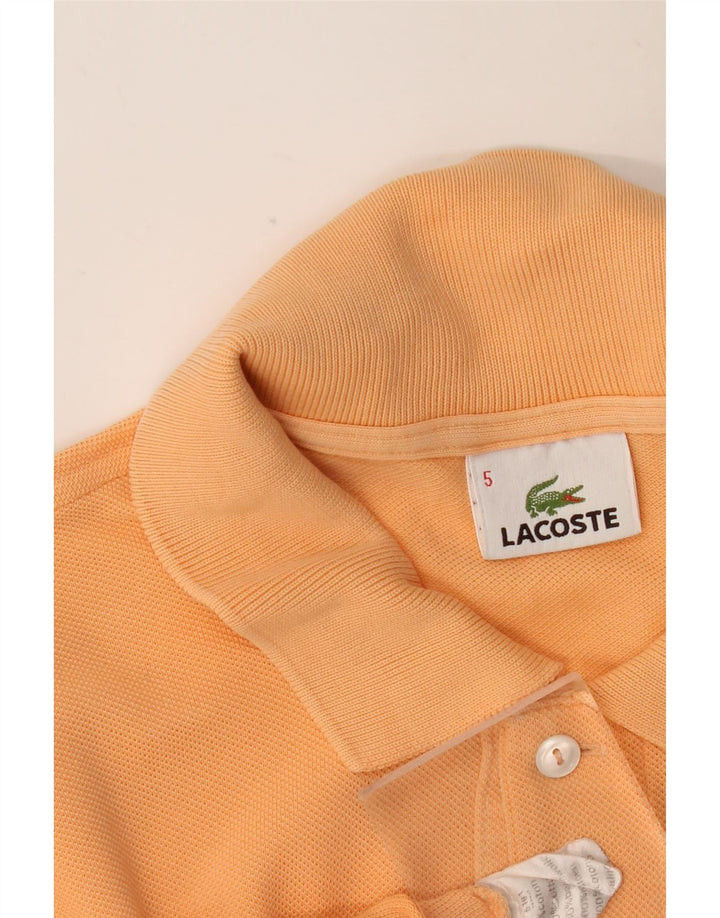 Ανδρικό μπλουζάκι πόλο LACOSTE Νούμερο 5 Μεγάλο Πορτοκαλί Βαμβακερό