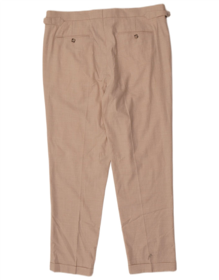 Ανδρικό κωνικό παντελόνι Chino Marks & Spencer W36 L30 Beige Polyester