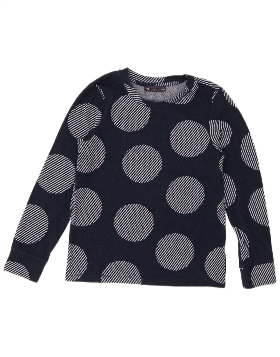 MARKS & SPENCER Γυναικείο πουλόβερ με λαιμόκοψη UK 6 Small Navy Blue