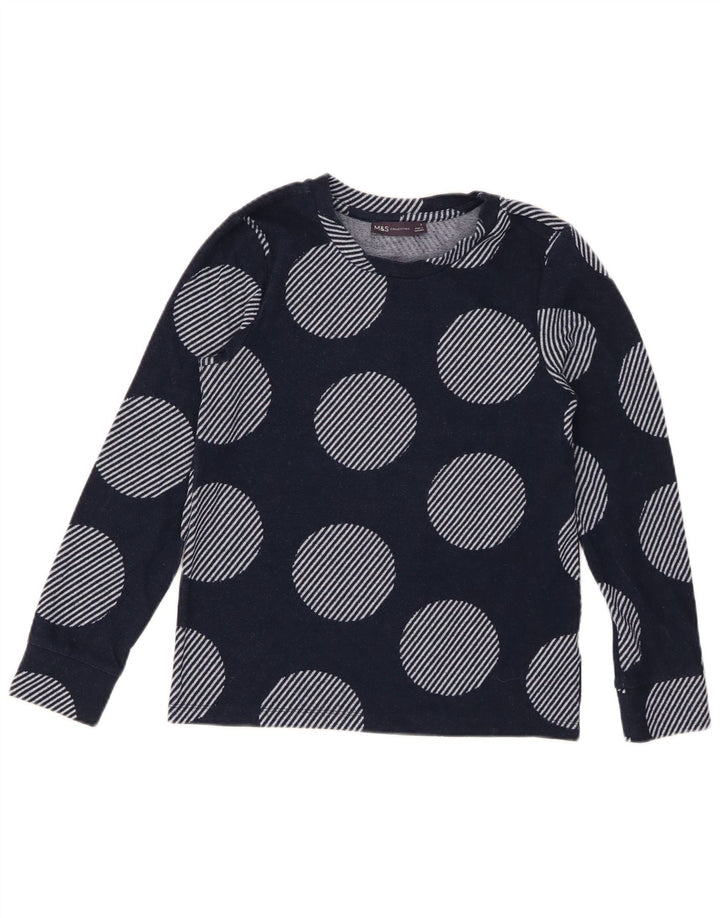 MARKS & SPENCER Γυναικείο πουλόβερ με λαιμόκοψη UK 6 Small Navy Blue