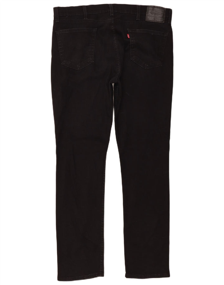 Levi's Mens 511 Slim Jeans W38 L34 Μαύρο βαμβακερό