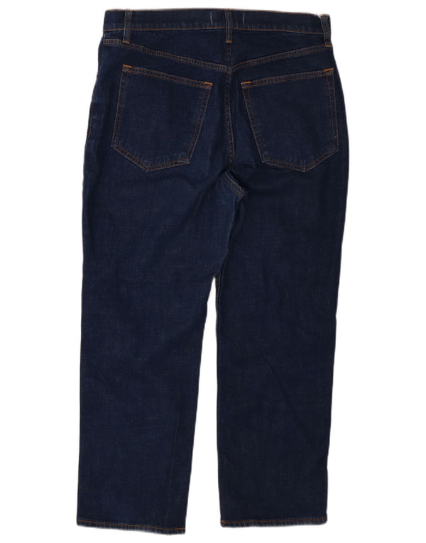 Γυναικεία Cropped Jeans Abercrombie & Fitch US 10 Large W30 L24 Navy Blue