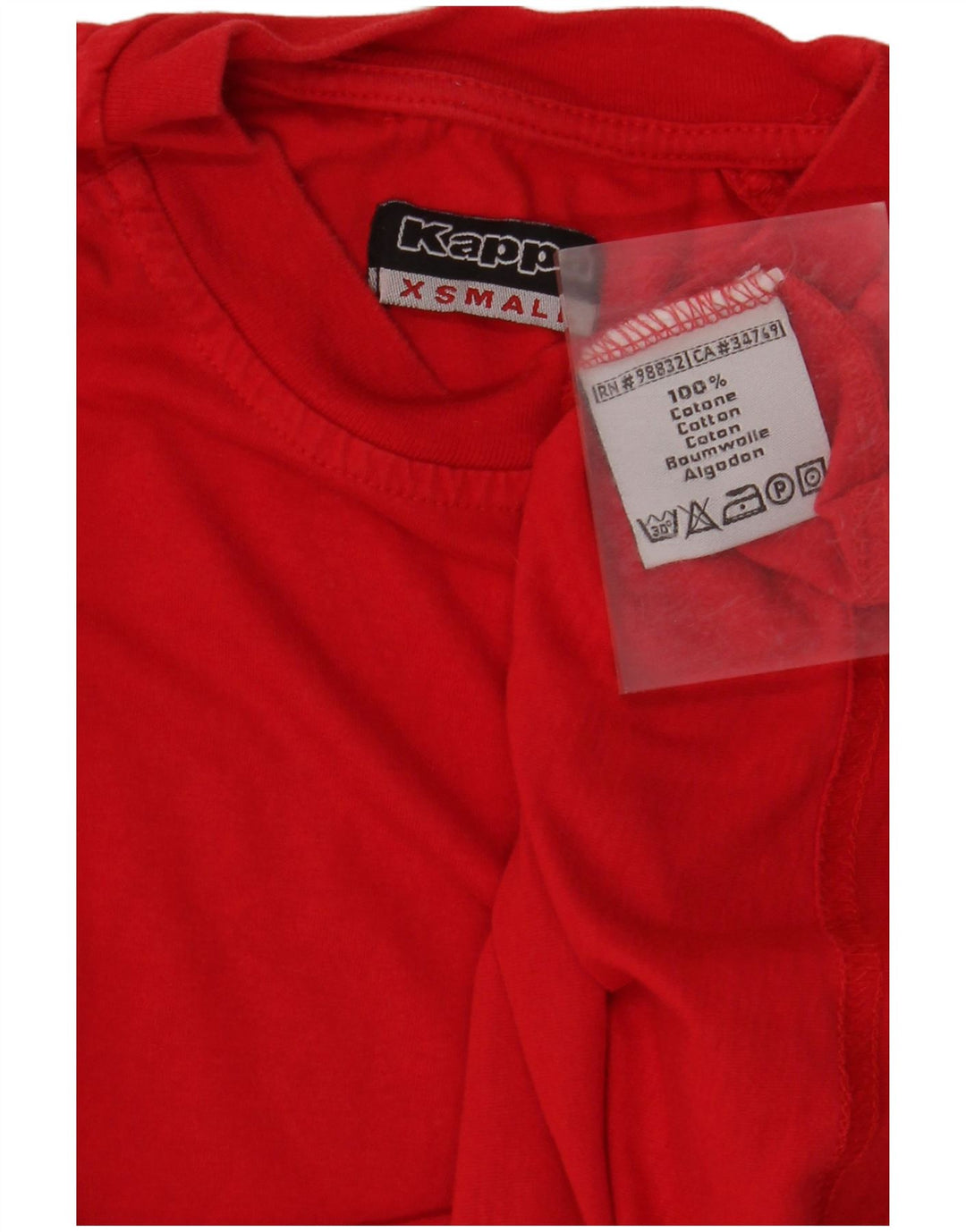 Ανδρικό γραφικό T-Shirt KAPPA Top XS Red Cotton