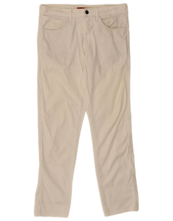 Zara Ανδρικό Slim Casual Παντελόνι EU 40 Medium W31 L29 Λευκό