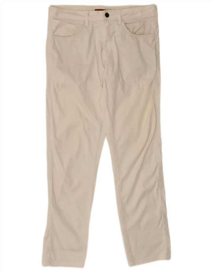 Zara Ανδρικό Slim Casual Παντελόνι EU 40 Medium W31 L29 Λευκό