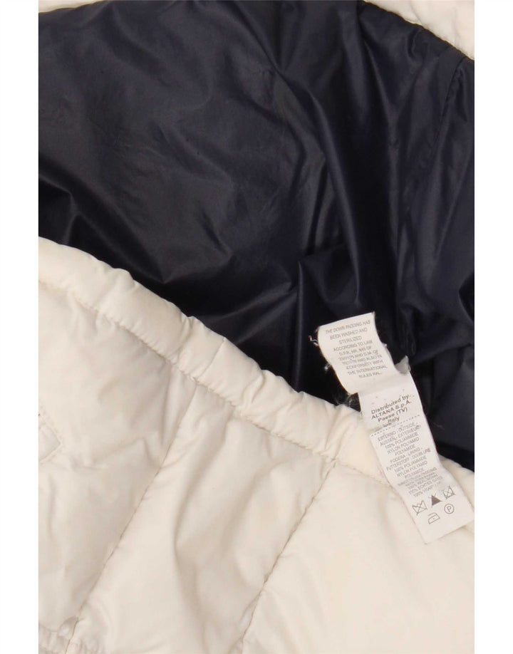 Moncler Girls Graphic Padded Jacket 9-10 Years White Colourblock Polyamide