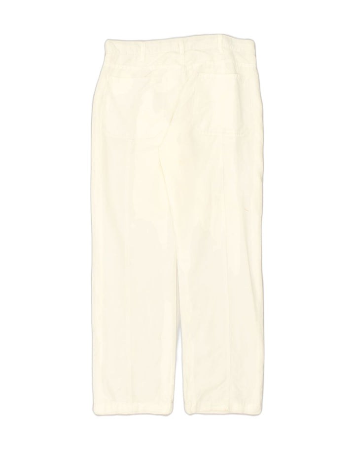 ARMANI Womens Chino Trousers W34 L31  White Cotton | Vintage Armani | Thrift | Second-Hand Armani | Used Clothing | Messina Hembry 