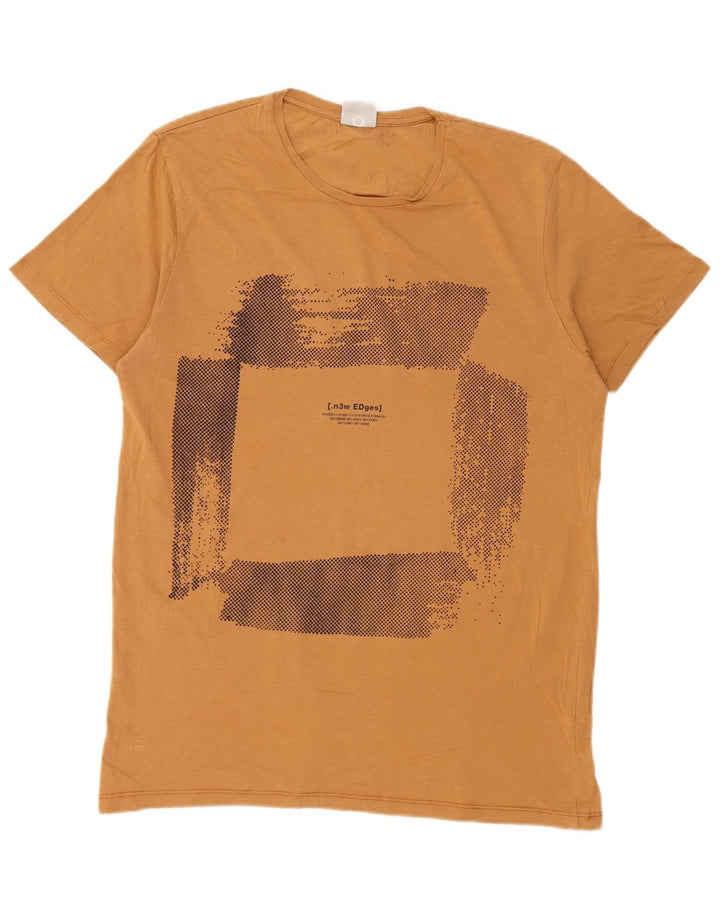 Ανδρικό γραφικό μπλουζάκι Jack & Jones Top Large Yellow