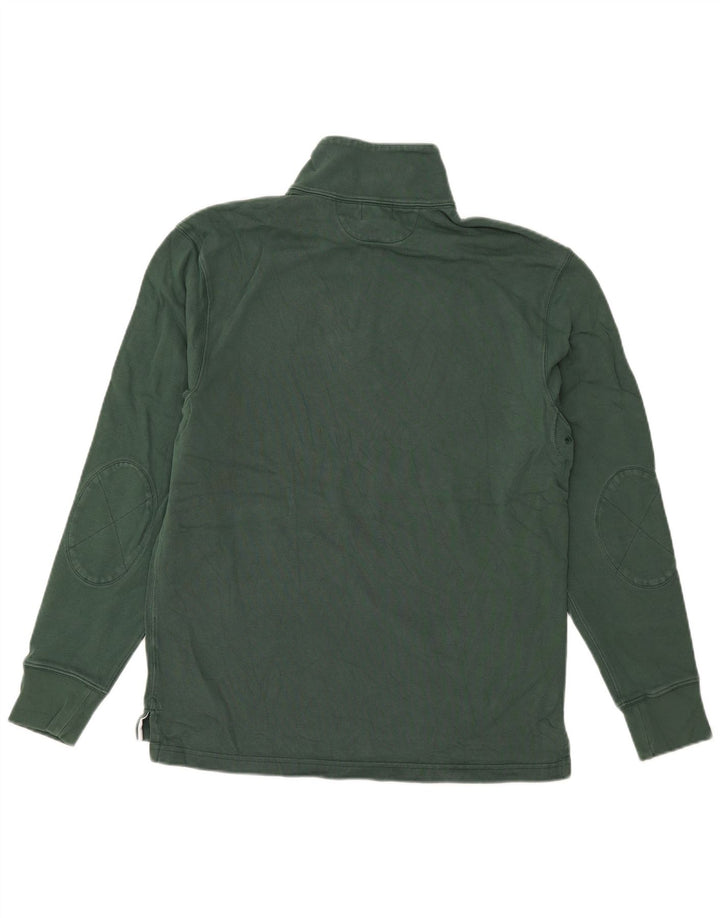 J. Ανδρικό φούτερ με φερμουάρ J. Crew Jumper από μικρό πράσινο βαμβακερό