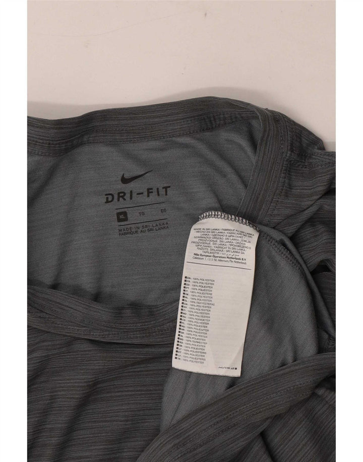 Ανδρικό T-Shirt Nike Dri Fit Top XL με γκρι φλύκταινες πολυεστέρα