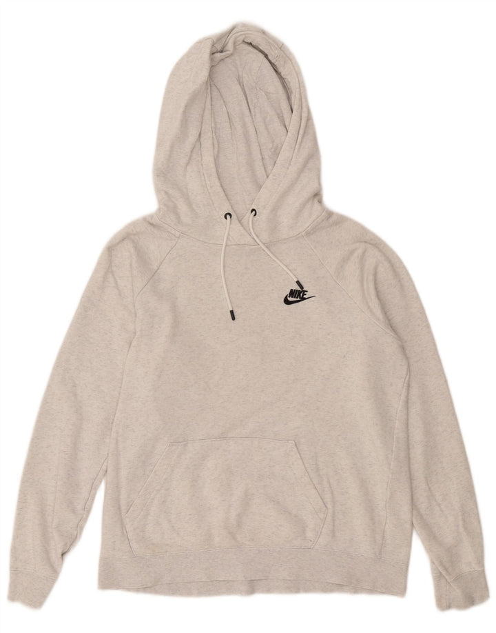 Nike γυναικείο φούτερ με κουκούλα UK 14 Βαμβακερό μεσαίο γκρι