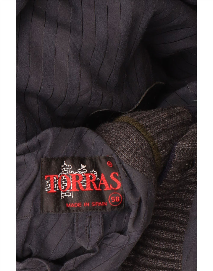 Torras Ανδρικό Μπουφάν Bomber IT 58 4XL Γκρι Μαλλί