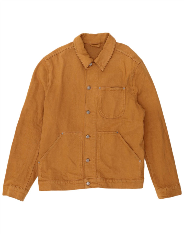 Zara Ανδρικό Τζιν Μπουφάν UK 42 XL Καφέ Lyocell