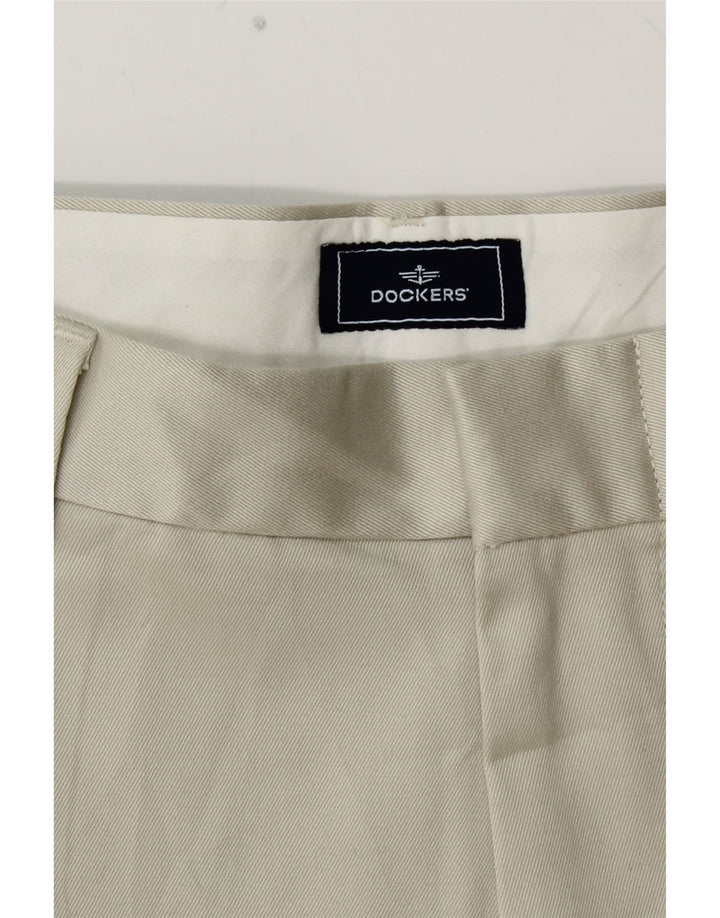 DOCKERS Ανδρικό παντελόνι Chino με καρφίτσα W32 L29 Γκρι βαμβακερό