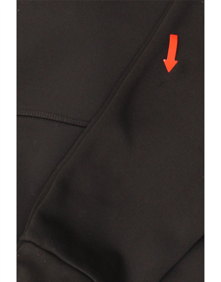 Ανδρικό πουλόβερ Adidas με φερμουάρ, μικρό μαύρο πολυεστέρα