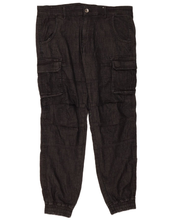 Gas Womens Joggers Cargo Παντελόνι XL W36 L31 Γκρι βαμβακερό
