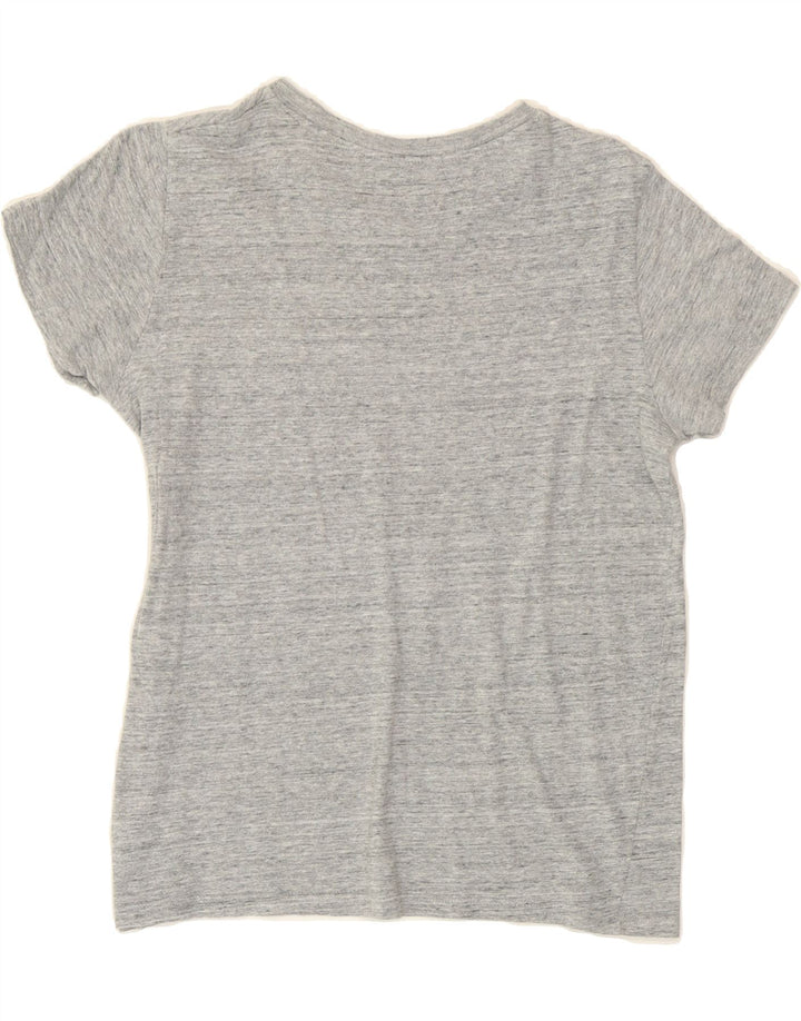 LEVI'S Womens Graphic T-Shirt Top UK 10 Small Grey Flecked Vintage Levi's and Second-Hand Levi's from Messina Hembry 