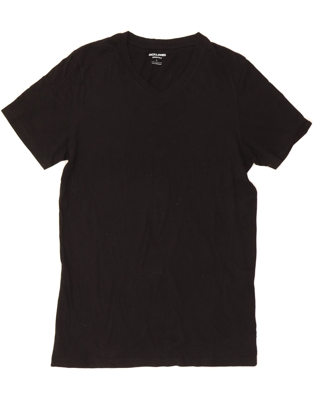 JACK & JONES Mens T-Shirt Top Large Black Cotton Vintage Jack & Jones and Second-Hand Jack & Jones from Messina Hembry 