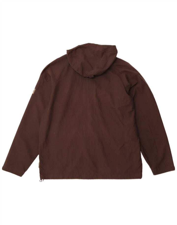 JACK WOLFSKIN Ανδρικό μπουφάν βροχής με κουκούλα UK 44/46 XL καφέ πολυεστέρας