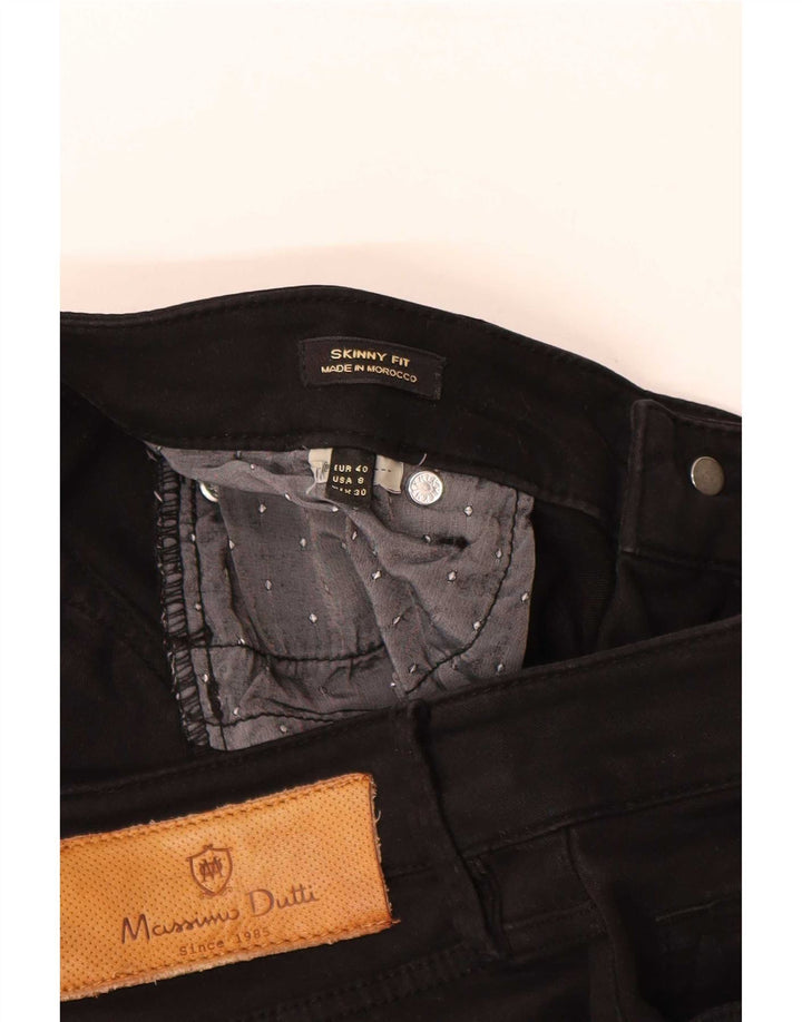 Massimo Dutti Γυναικεία Crop Skinny Jeans EU 40 Medium W30 L26 Black