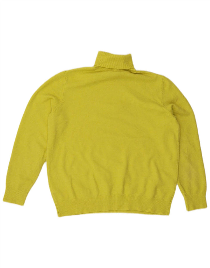 Marks & Spencer Γυναικείο πουλόβερ με ρολό λαιμόκοψη UK 14 Medium Yellow