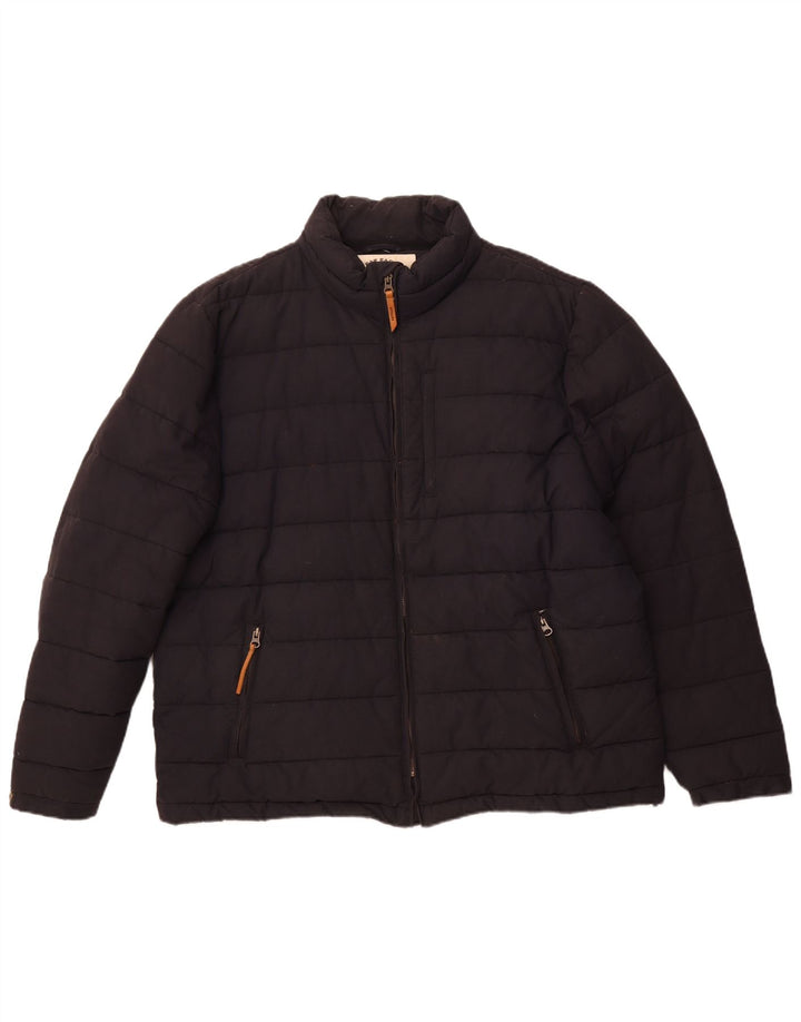 FAT FACE Ανδρικό μπουφάν UK 44 2XL Μαύρο βαμβακερό