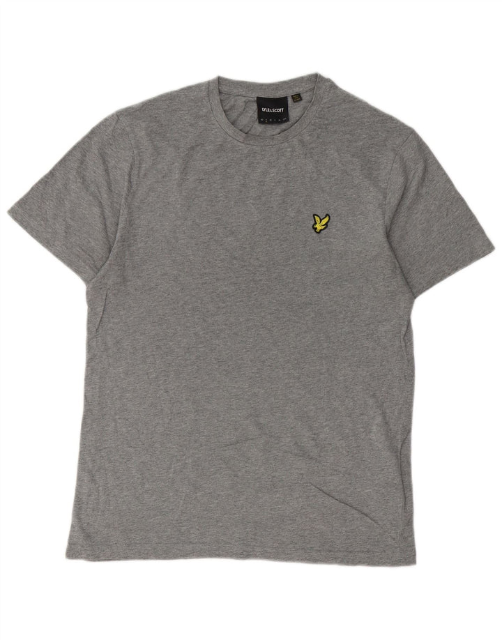 Lyle & Scott Ανδρικό T-Shirt Top Μικρό Γκρι βαμβακερό