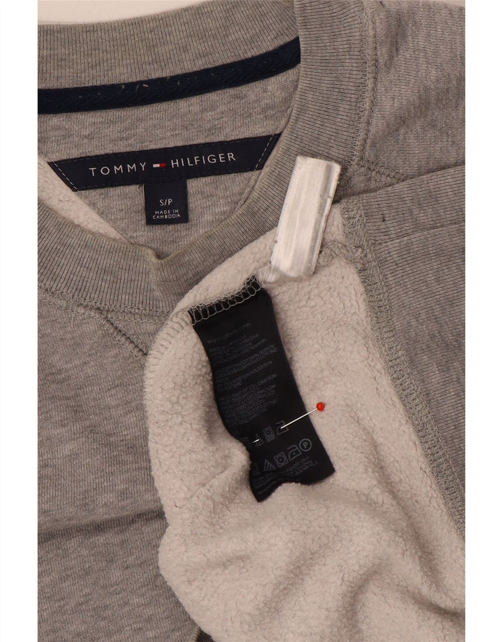 Ανδρικό φούτερ Tommy Hilfiger Jumper από βαμβακερό μικρό γκρι χρώμα