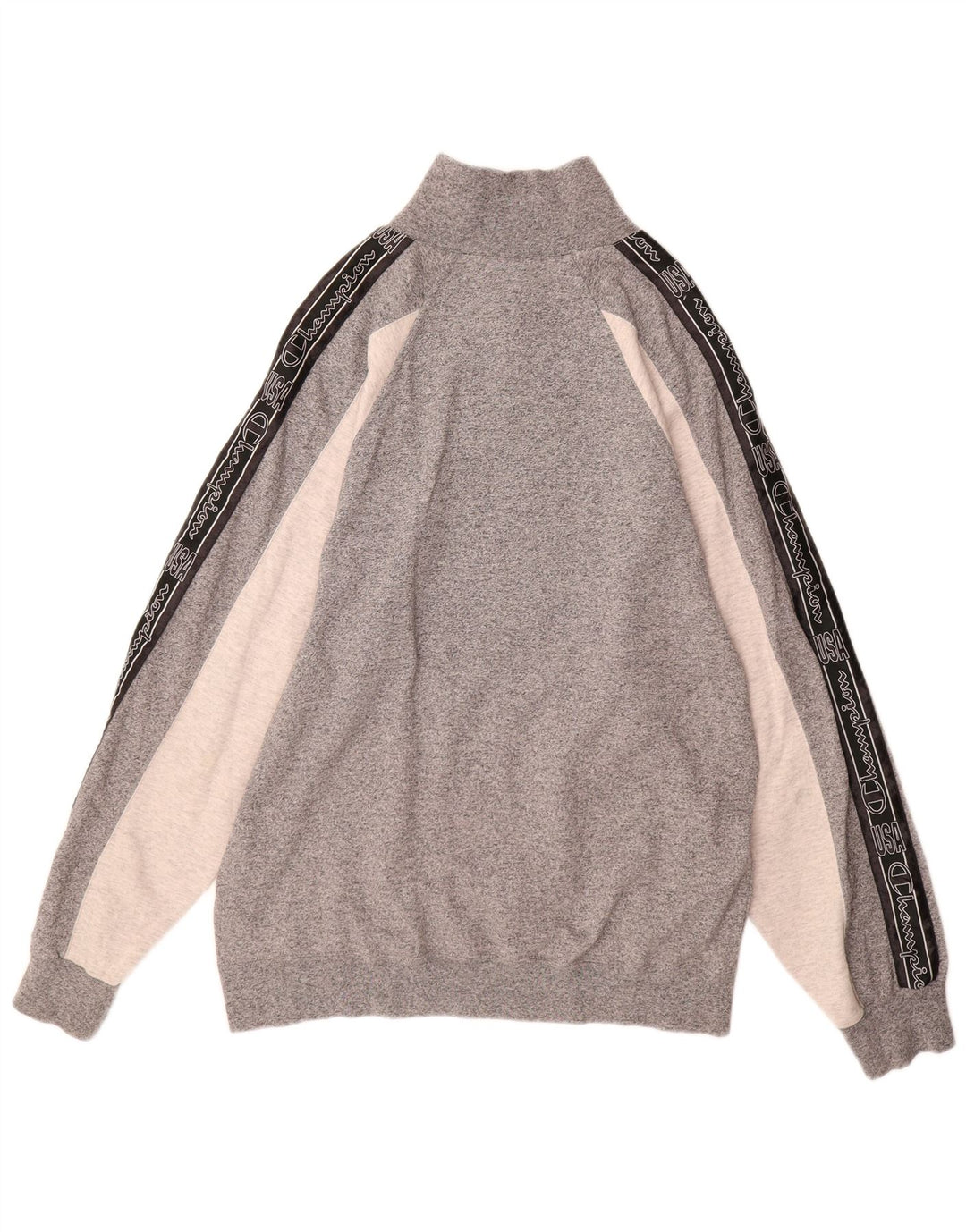 Ανδρικό φούτερ με φερμουάρ CHAMPION Jumper με μεγάλο γκρι χρώμα