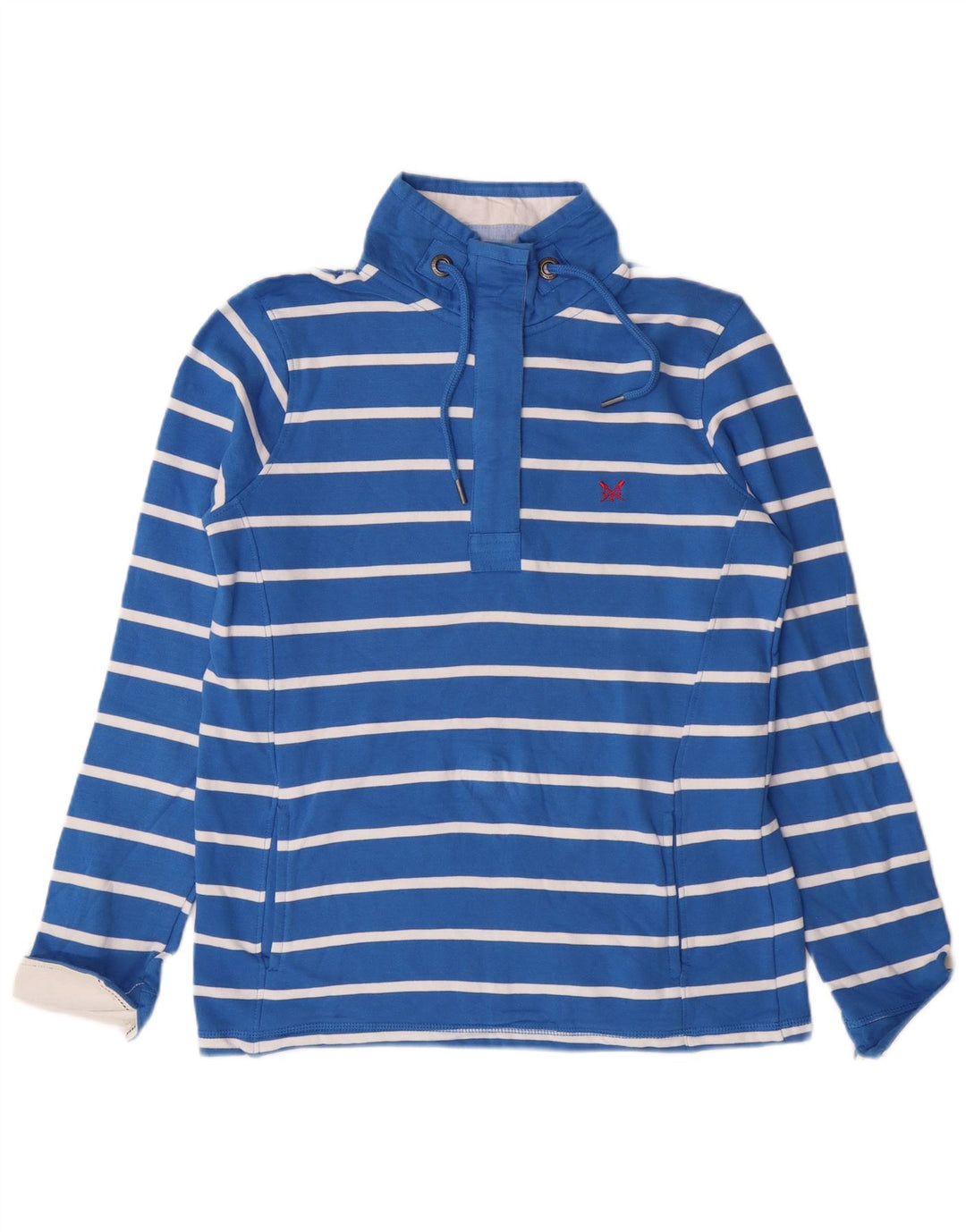 Crew Clothing Γυναικεία φούτερ μεγάλου μεγέθους Jumper UK 8 Small Blue Cotton