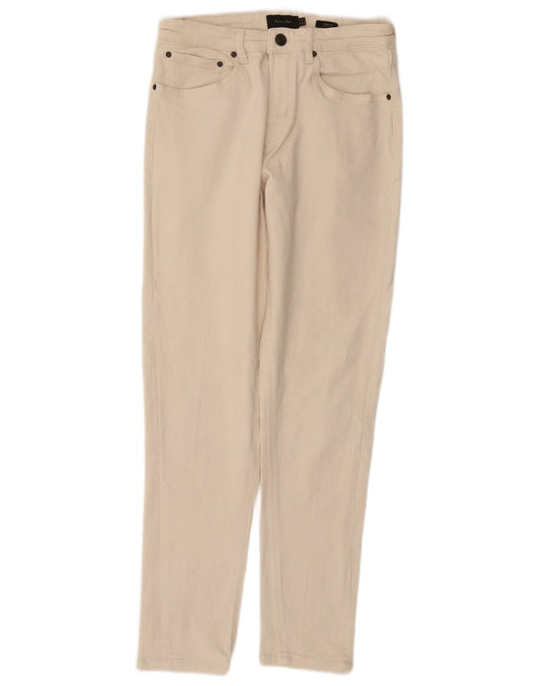 Massimo Dutti Ανδρικό τζιν κωνικό EU 38 Small W30 L29 Μπεζ βαμβακερό