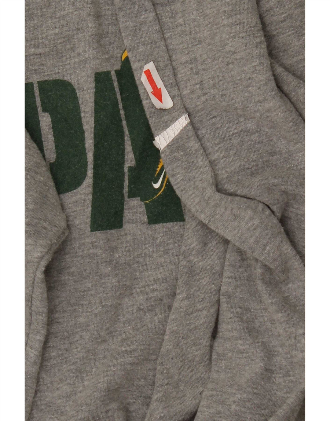 Γραφικό μακρυμάνικο μπλουζάκι Nike Mens Packers, μικρό, γκρι βαμβακερό
