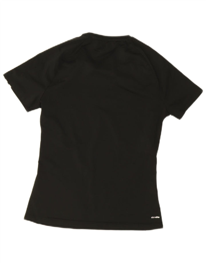 Adidas Γυναικείο T-Shirt Climalite Top UK 8/10 Small Black Polyester