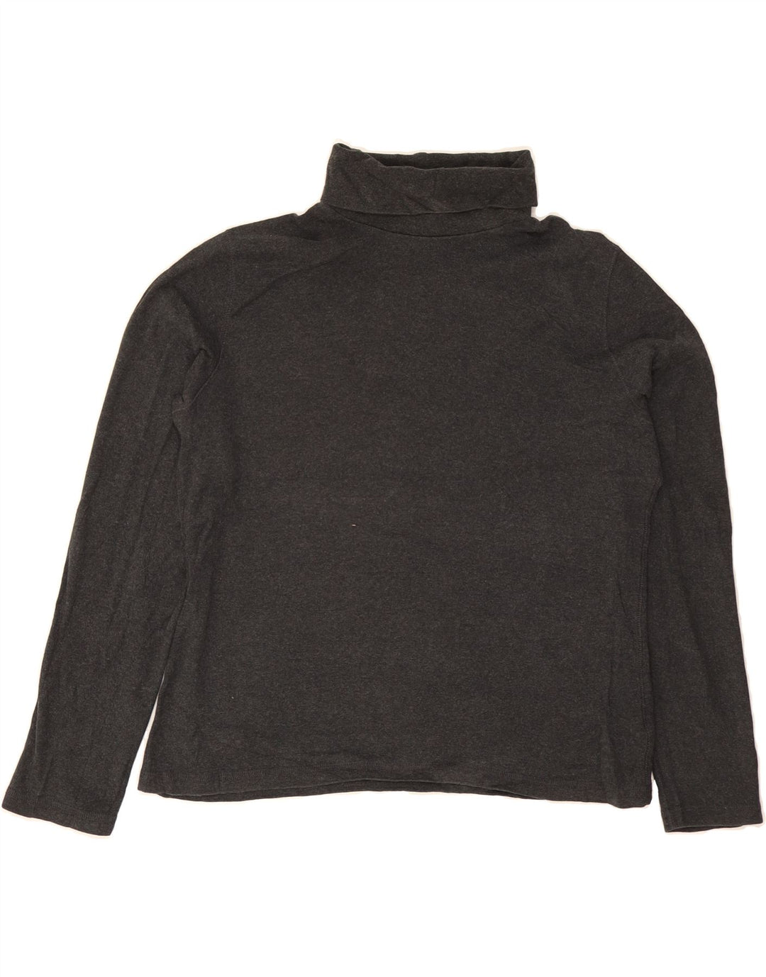 EDDIE BAUER Womens Roll Neck Jumper Sweater UK 14 Medium Grey Cotton Vintage Eddie Bauer and Second-Hand Eddie Bauer from Messina Hembry 