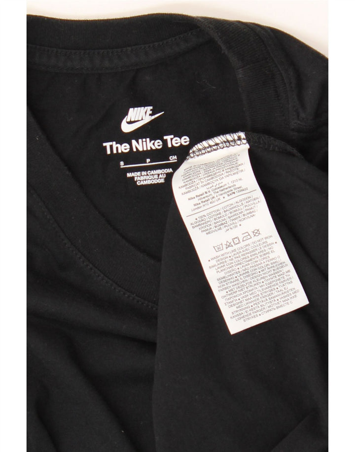 Ανδρικό μπλουζάκι Nike, μικρό μαύρο βαμβακερό