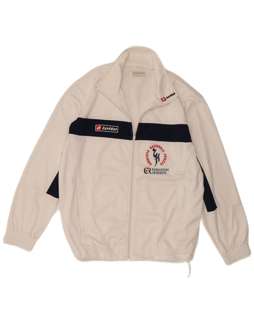 Ανδρική φόρμα Lotto Graphic Top Jacket XL White Colourblock Polyester