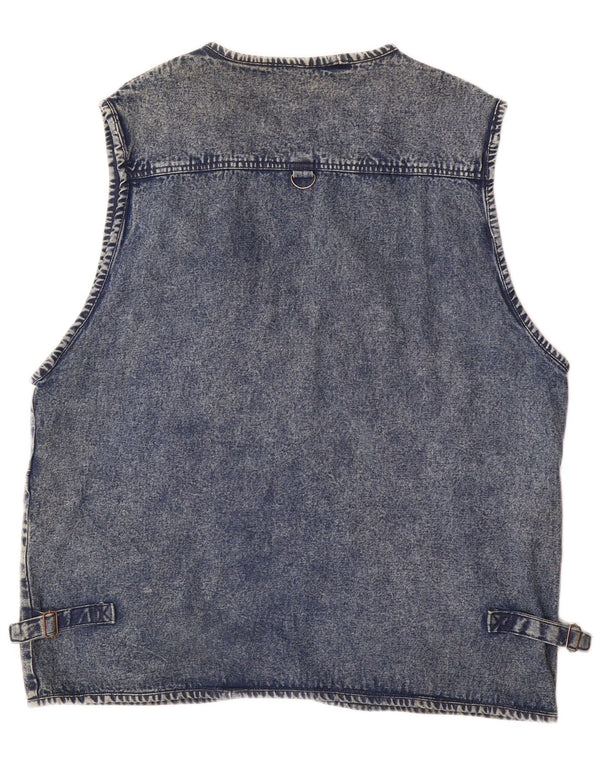 VINTAGE Ανδρικό Τζιν Gilet UK 50 5XL Μπλε