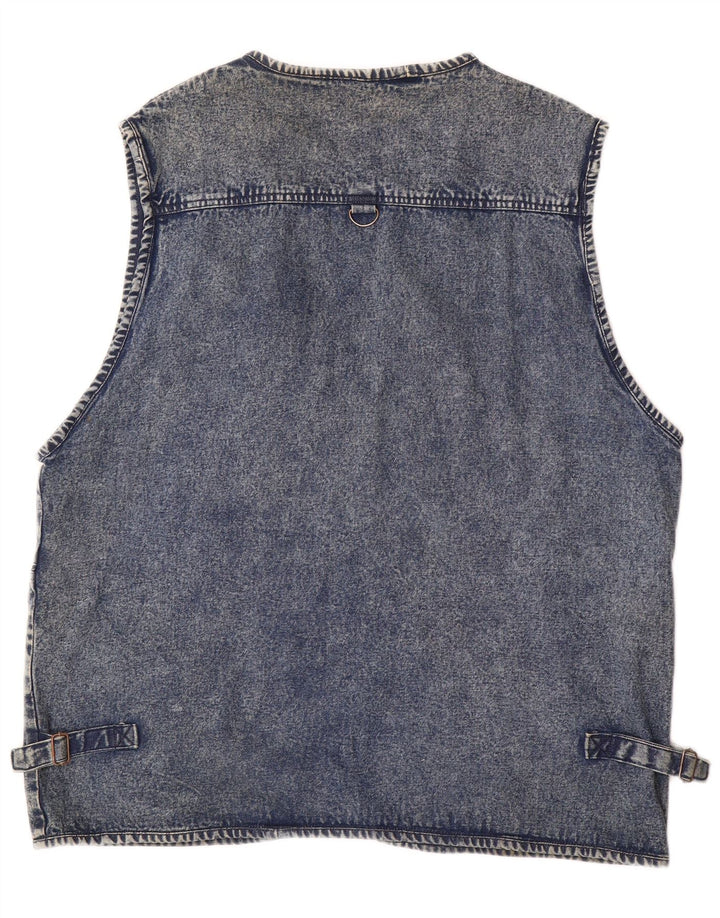 VINTAGE Ανδρικό Τζιν Gilet UK 50 5XL Μπλε