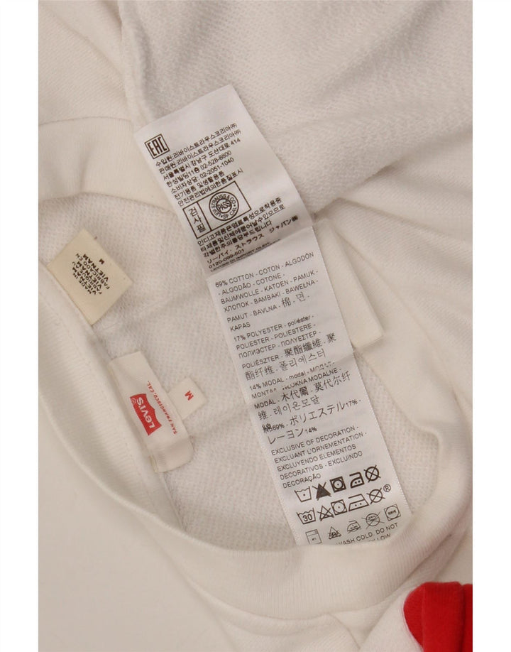Γυναικεία φούτερ Levi's Crop Jumper UK 14 Medium White Colourblock
