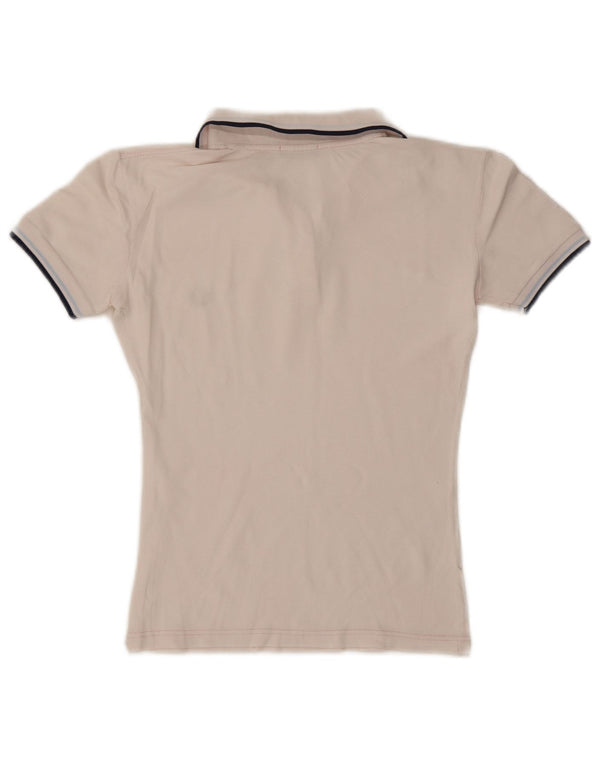 Fred Perry γυναικείο μπλουζάκι πόλο UK 14 μεγάλο λευκό ριγέ
