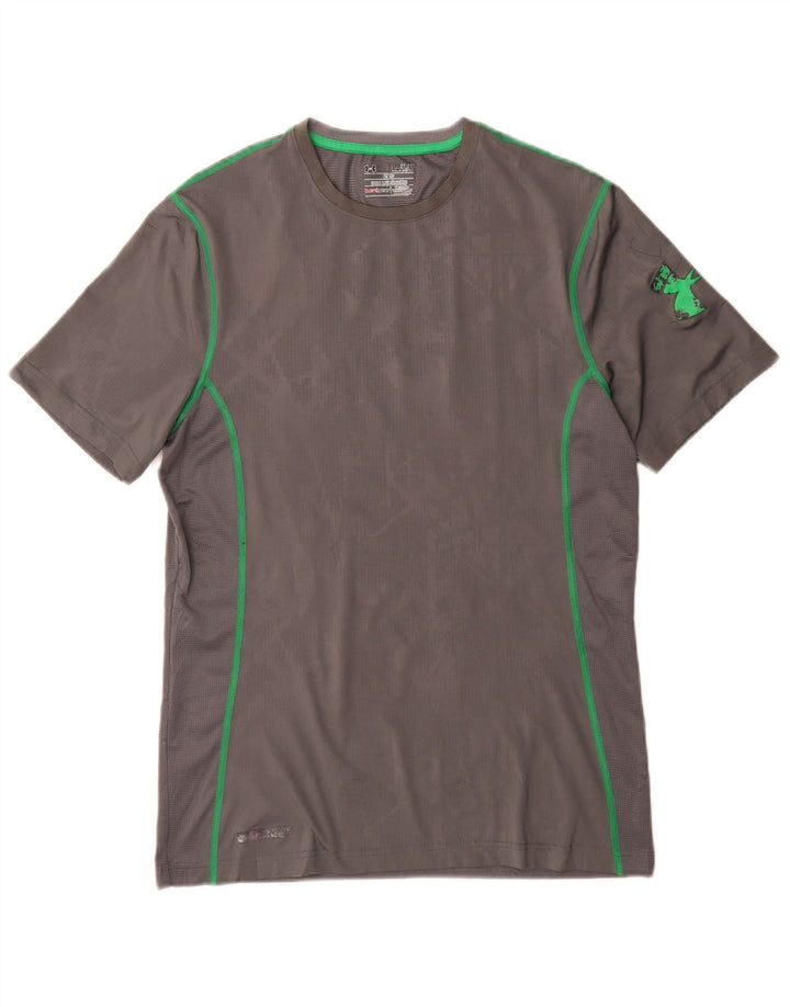 Ανδρικό μπλουζάκι Under Armour Heat Gear Top Medium Grey Geometric Polyester