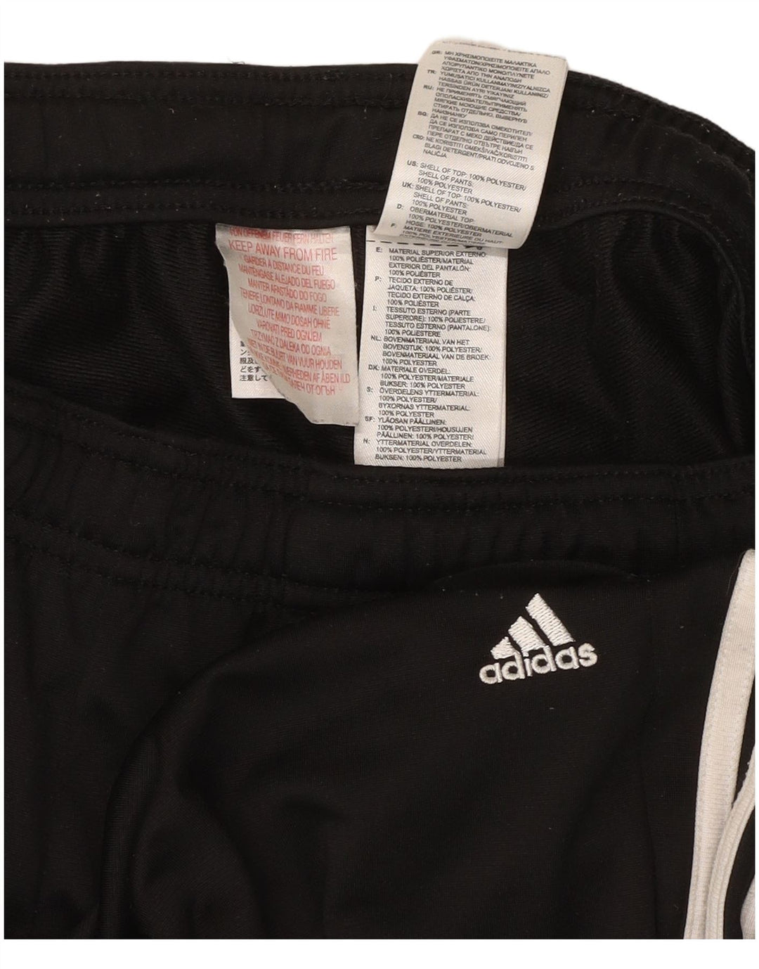 Γυναικεία αθλητική φόρμα ADIDAS Παντελόνι Joggers UK 10 Small Black Polyester