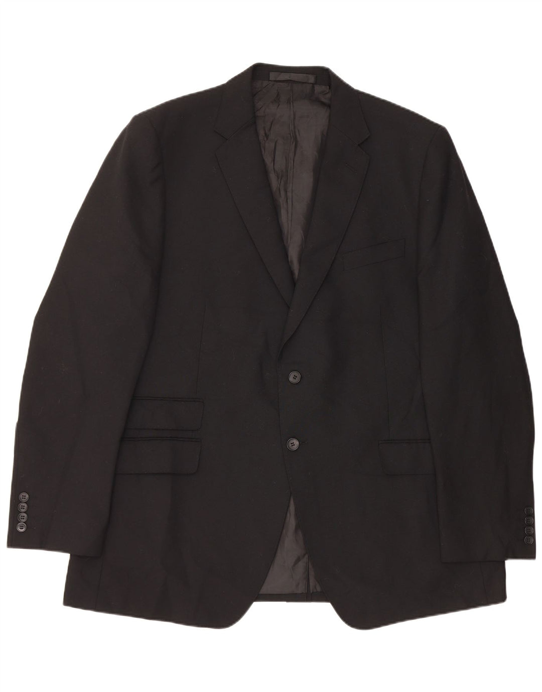 Marks & Spencer Ανδρικό σακάκι σακάκι με 2 κουμπιά 46 XL Μαύρο πολυεστέρα