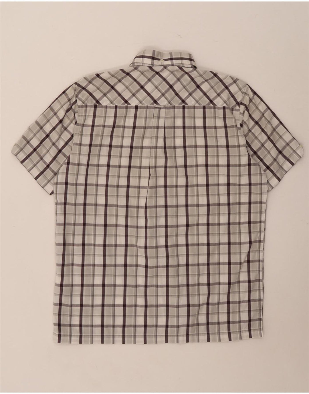 Ανδρικό κοντομάνικο πουκάμισο Ben Sherman, μεσαίο γκρι βαμβακερό
