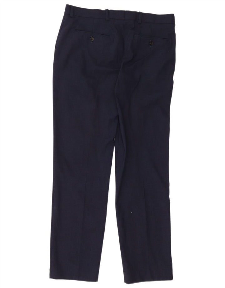Marks & Spencer Ανδρικό Slim Suit Παντελόνι W32 L31 Navy Blue Wool