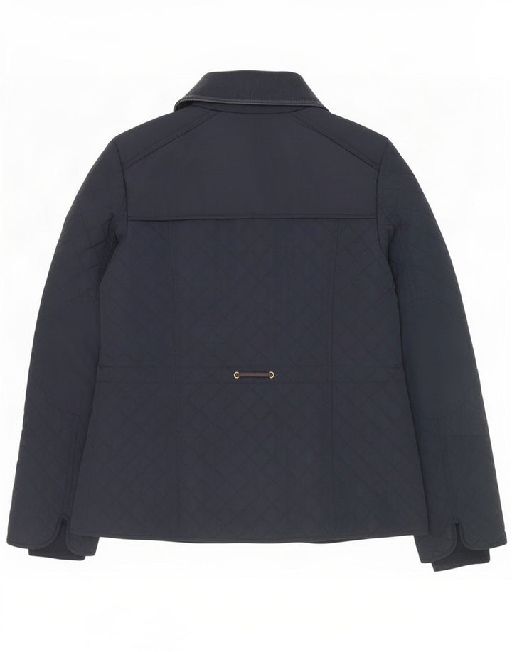 Laura Ashley Γυναικείο καπιτονέ μπουφάν UK 14 Large Navy Blue Polyester
