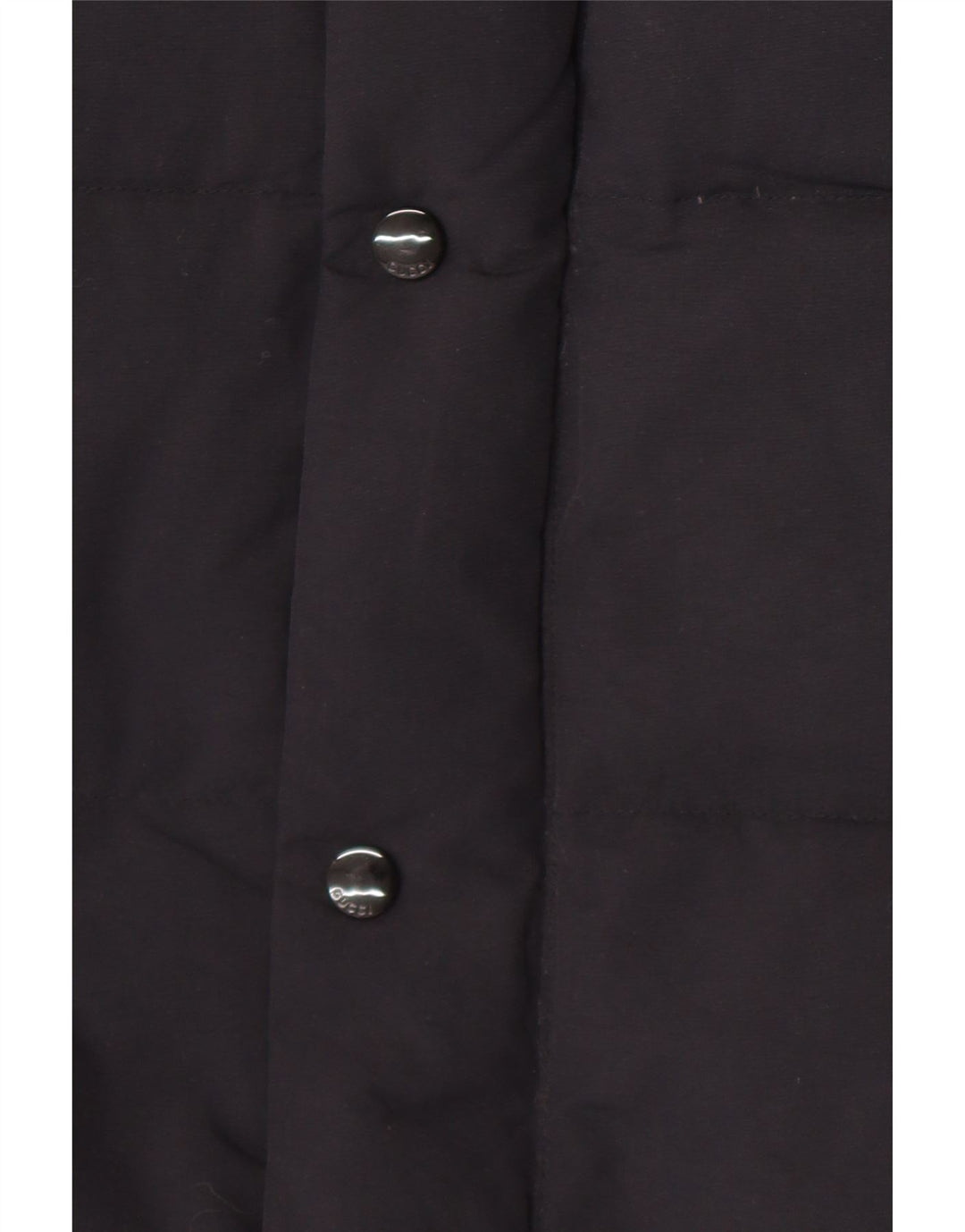 Ανδρικό παλτό Gucci γραφικό με κουκούλα με επένδυση IT 46 μεγάλο μαύρο πολυαμίδιο