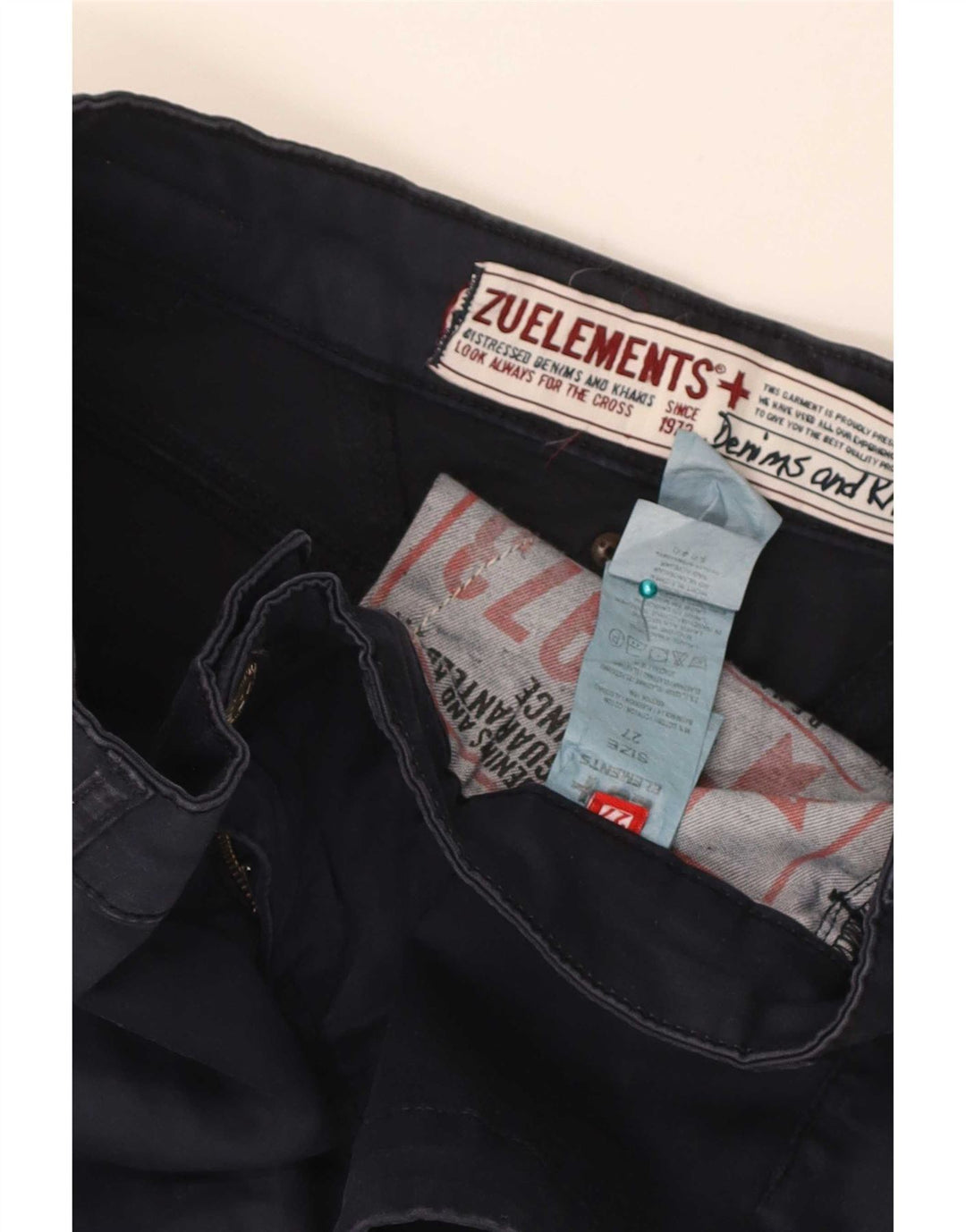 Zu Elements Γυναικείο Casual Σορτς W27 Μικρό Βαμβακερό Navy Blue