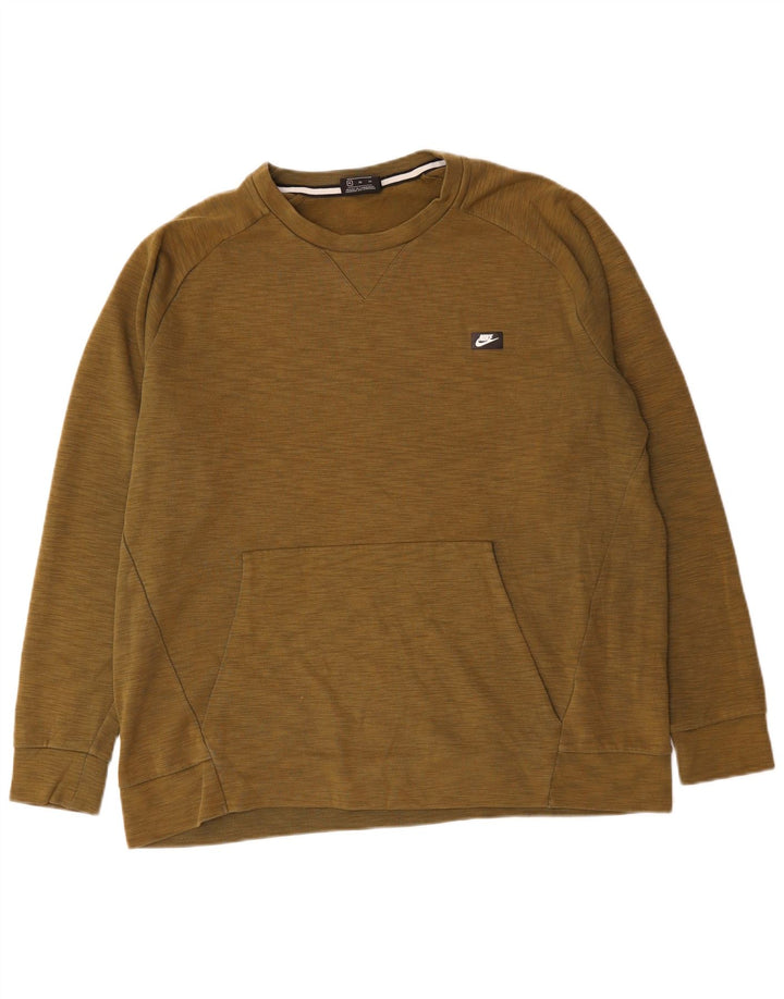 Ανδρικό φούτερ NIKE Jumper XL Χακί βαμβακερό